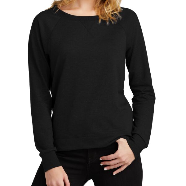 Women's Featherweight French Terry Long Sleeve Crewneck Smoke Thumbnail
